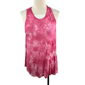 NWOT‎ SWEATY BETTY Pink Tie Dye Racer Back Tank Top (S)